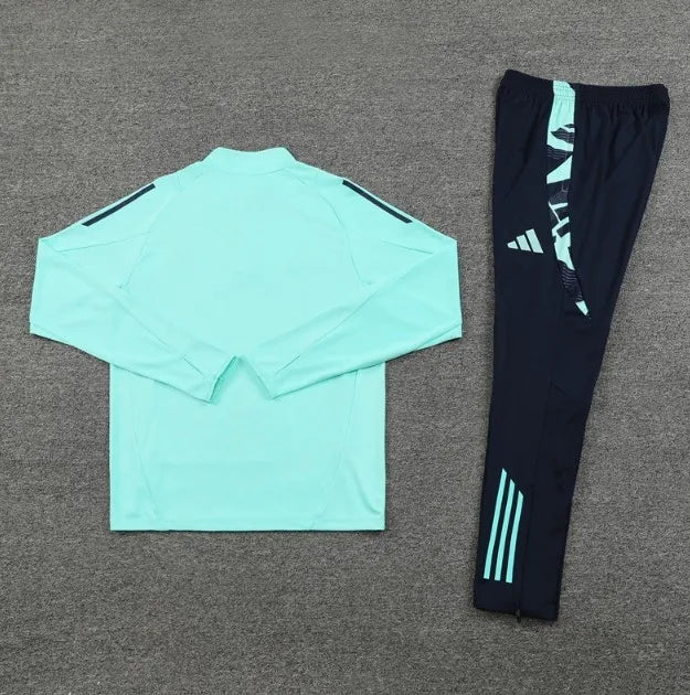 Survêtement zippé 1/4 Real Madrid 2024/2025 Vert