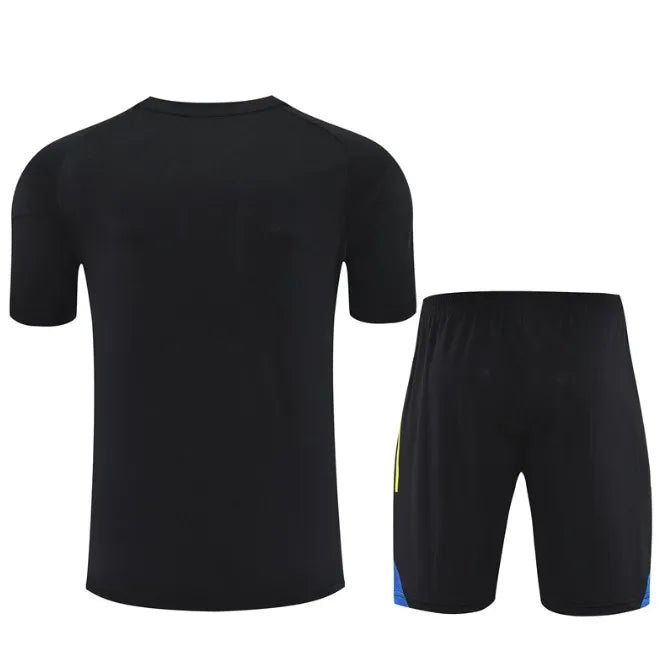 Manchester United 2024/2025 Kurzarm/Shorts Trainingsanzug Orange