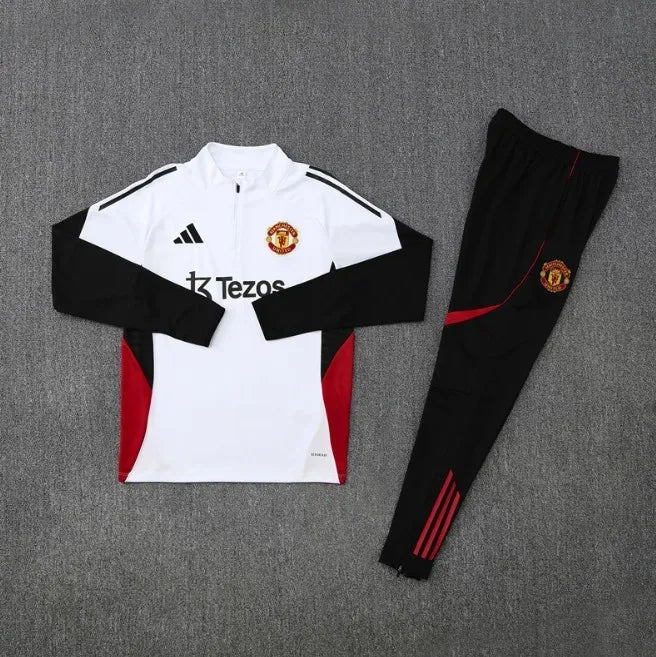 Survêtement zippé 1/4 Manchester United 2024/2025 Vert