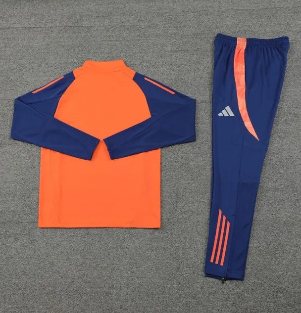 Survêtement zippé 1/4 Manchester United 2024/2025 Orange