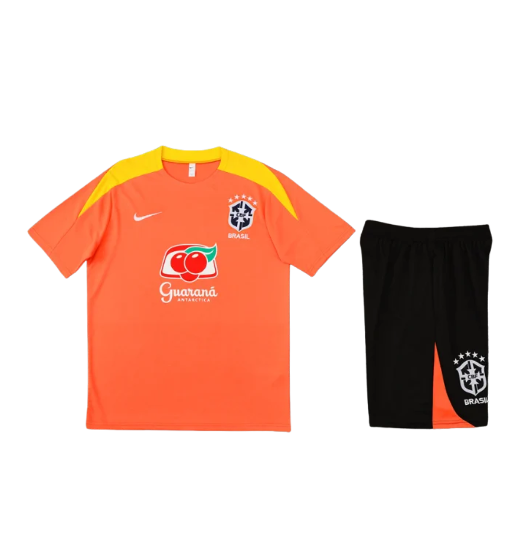 Brasilien 2024 Kurzarm/Shorts Trainingsanzug Blau