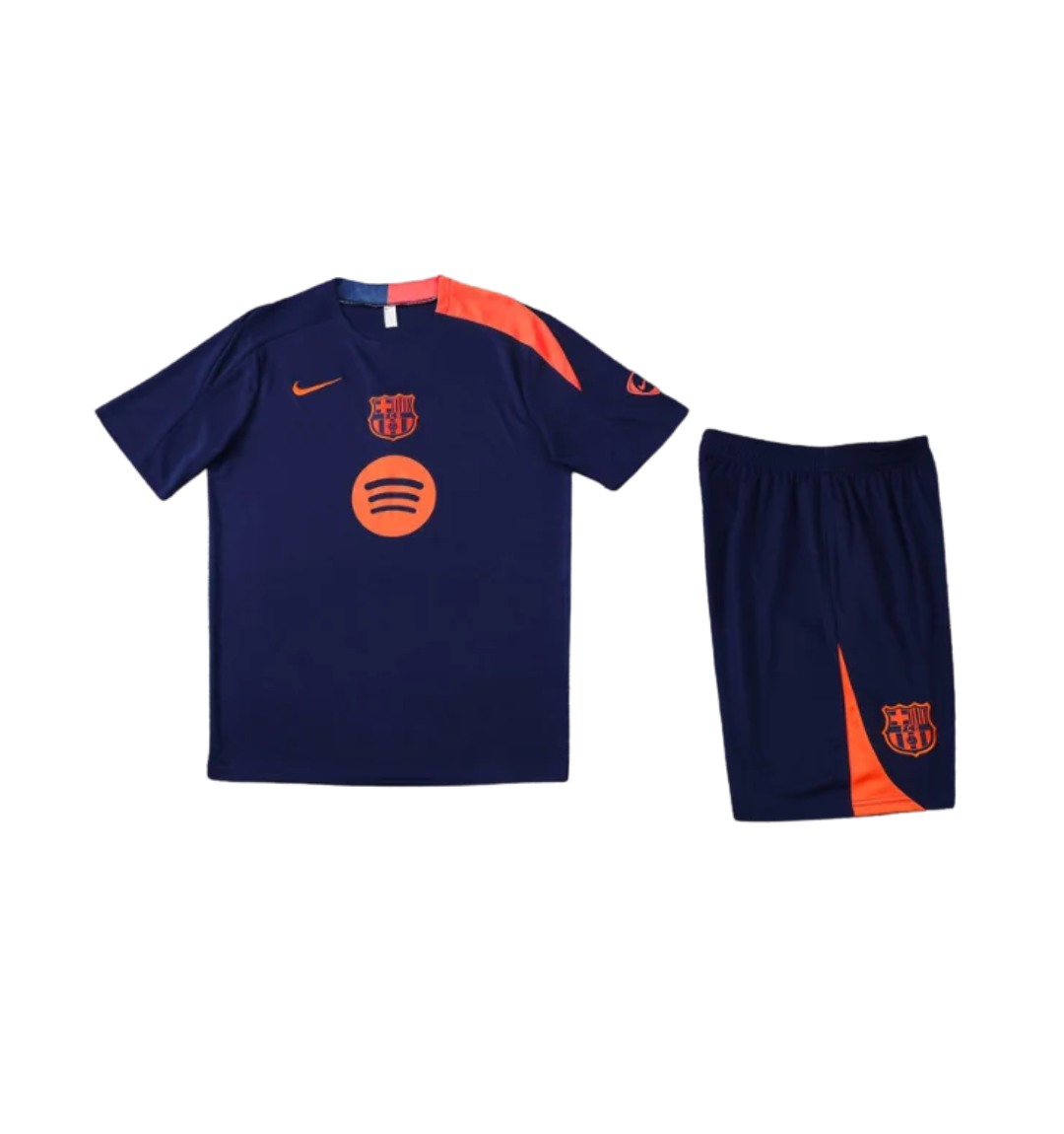Barcelona 2023/2024 Kurzarm/Shorts Trainingsanzug Türkis