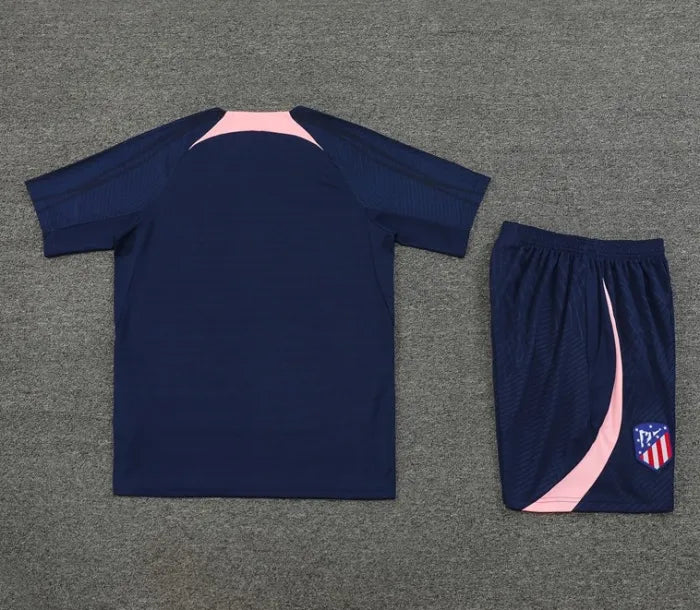 Atlético Madrid 2023/2024 Short Sleeve/Shorts Tracksuit Blue