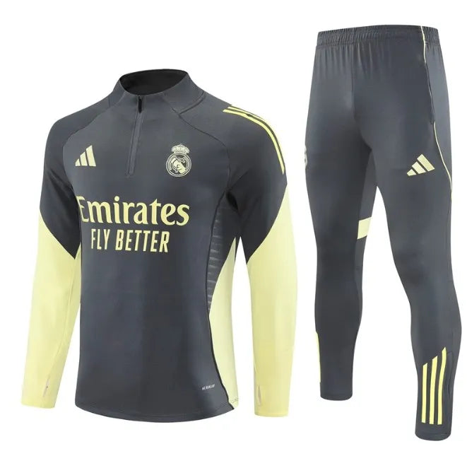 Survêtement zippé 1/4 Real Madrid 2024/2025 Blanc