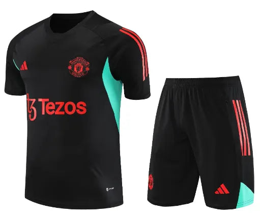 Survêtement à manches courtes/short Manchester United 2023/2024 Noir