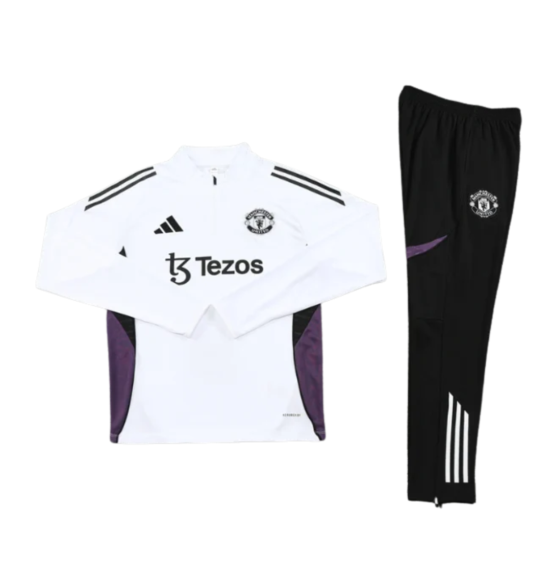 Survêtement zippé 1/4 Manchester United 2024/2025 Vert