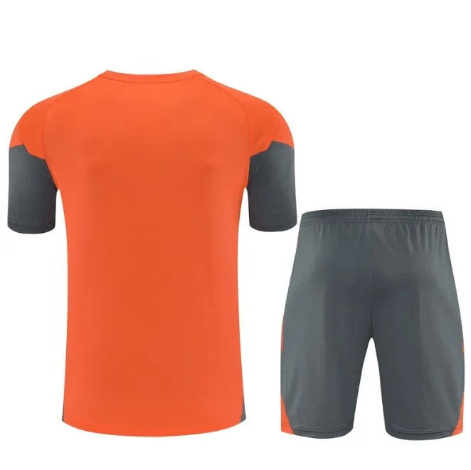Bayern München 2023/2024 Kurzarm/Shorts Trainingsanzug Orange