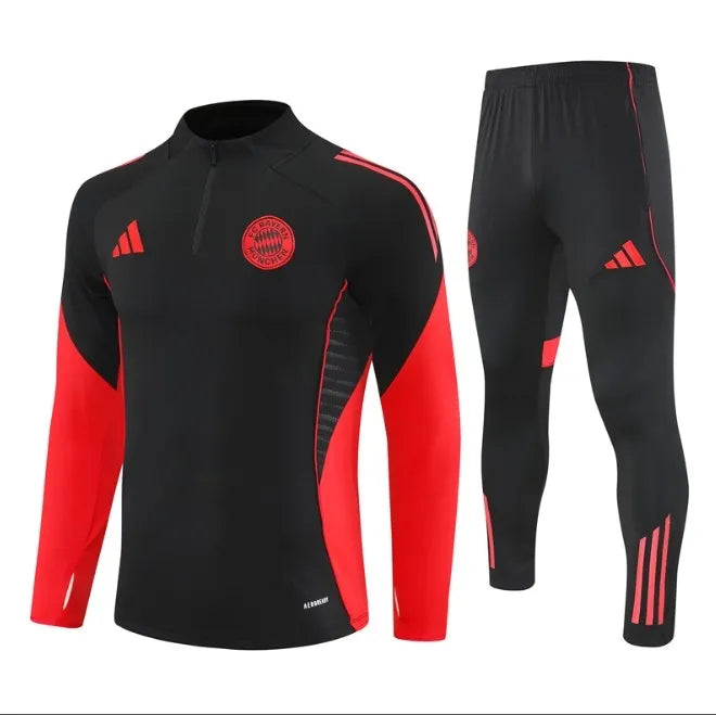 Survêtement zippé 1/4 Bayern Munich 2024/2025 Noir