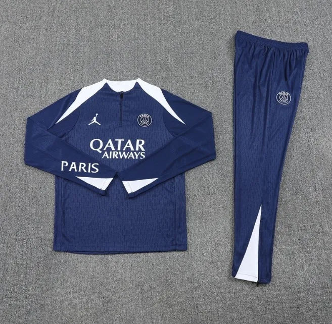 PSG 2024/2025 1/4 Reißverschluss Trainingsanzug Schwarz
