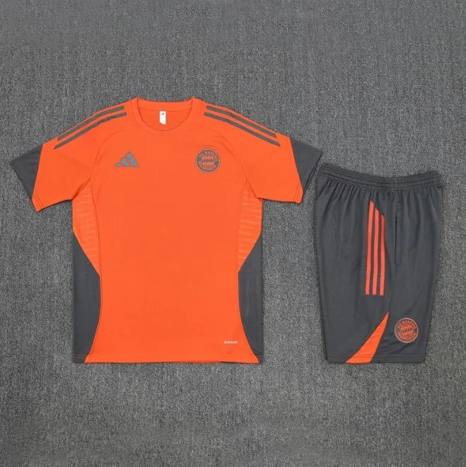 Bayern München 2023/2024 Kurzarm/Shorts Trainingsanzug Orange