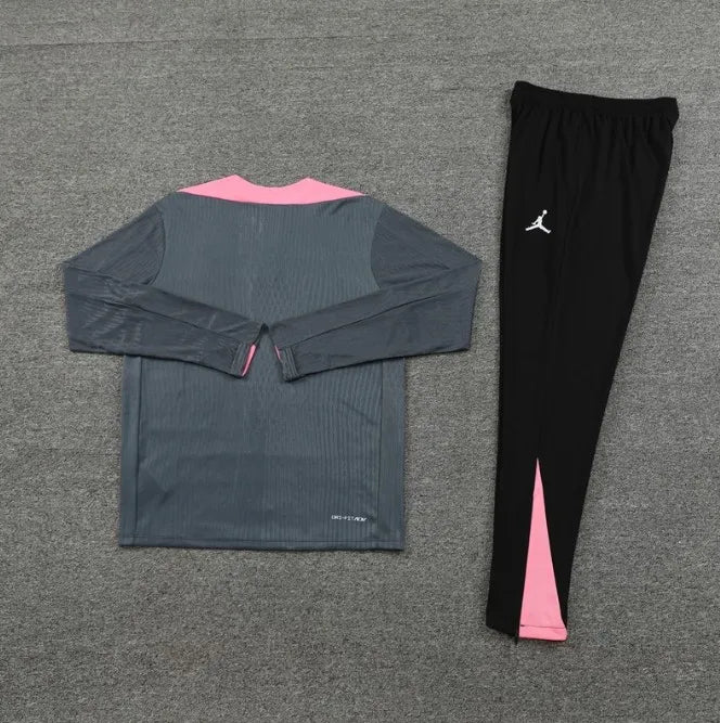 PSG 2024/2025 1/4 Reißverschluss Trainingsanzug Schwarz