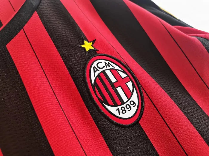 Maillot rétro à manches longues Domicile AC Milan 2013/2014