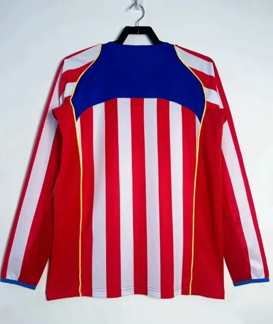 Atlético Madrid 2004/2005 Home Retro Long Sleeve
