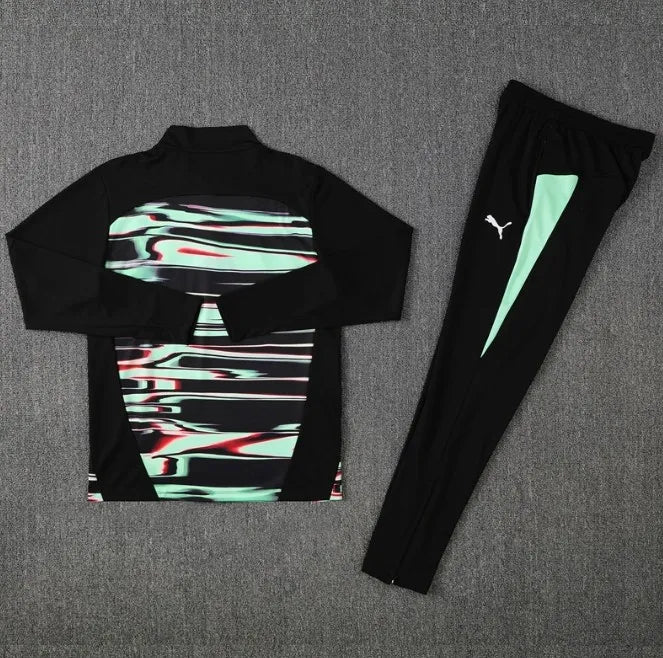 Portugal 2025 1/4 Zipper Tracksuit Black