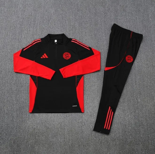 Survêtement zippé 1/4 Bayern Munich 2024/2025 Noir