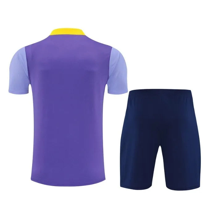 Athletico Madrid 2023/2024 Kurzarm/Shorts Trainingsanzug Blau