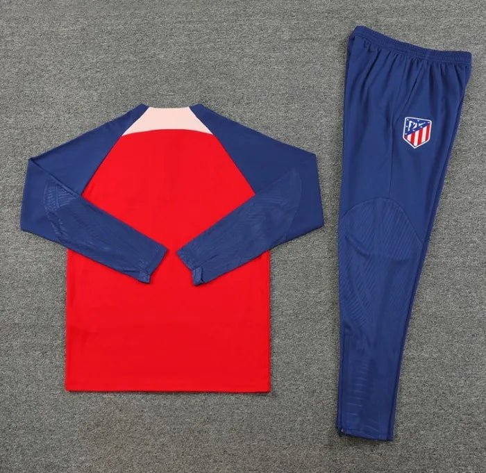 Atlético Madrid 2023/2024 1/4 Zipper Tracksuit Red