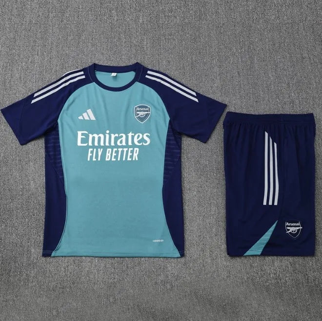 Arsenal 2024/2025 Kurzarm/Shorts Trainingsanzug Grün