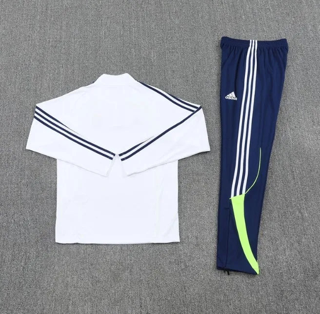 Survêtement zippé 1/4 Real Madrid 2024/2025 Blanc