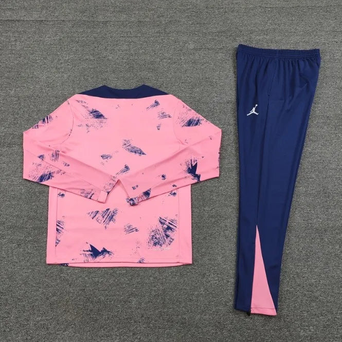PSG 2024/2025 1/4 Zipper Tracksuit Dark Pink Camo