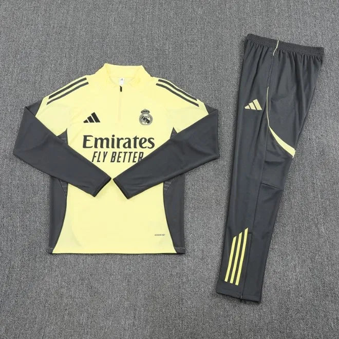 Survêtement zippé 1/4 Real Madrid 2024/2025 Blanc