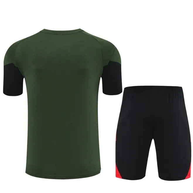 Bayern München 2023/2024 Kurzarm/Shorts Trainingsanzug Orange