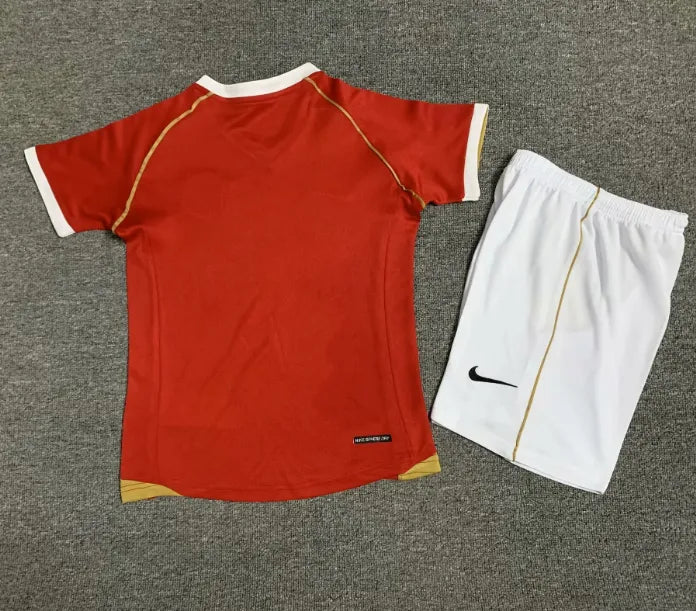 Manchester United 2006/2007 Heim-Retroset für Kinder