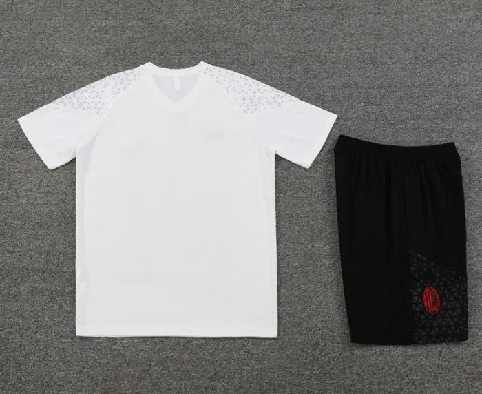 Survêtement à manches courtes/short AC Milan 2023/2024 Blanc