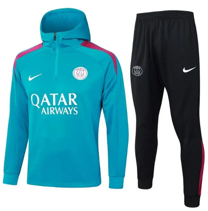 PSG 2024/2025 Hooded Tracksuit Blue