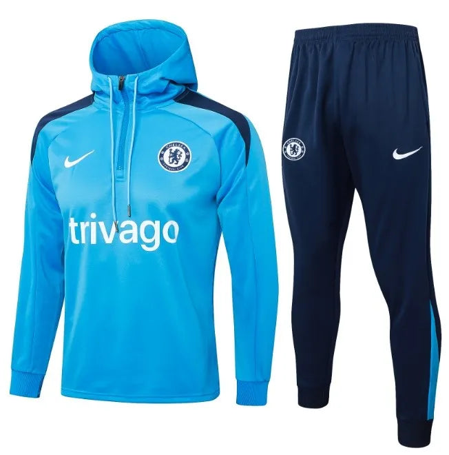 Chelsea 2024/2025 Hooded Tracksuit Blue