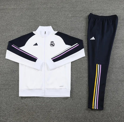 Real Madrid 2023/2024 Jacket Tracksuit White