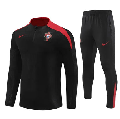 Portugal 2024 1/4 Zipper Tracksuit Black