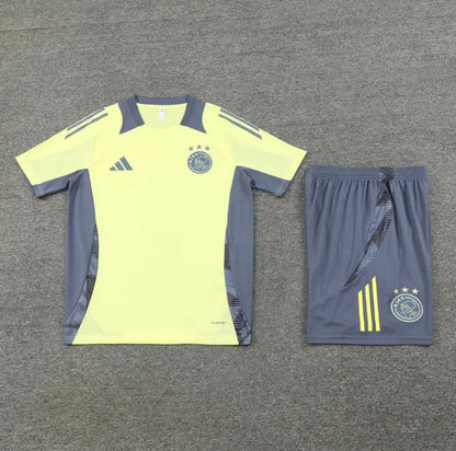 AFC Ajax 2024/2025 Short Sleeve/Shorts Tracksuit Yellow