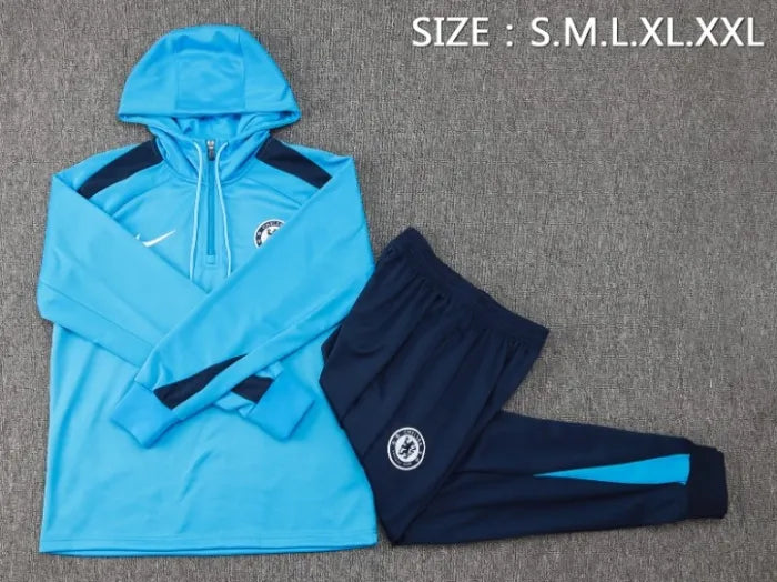 Chelsea 2024/2025 Hooded Tracksuit Blue