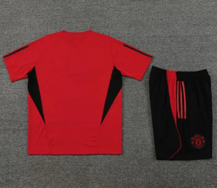 Manchester United 2023/2024 Short Sleeve/Shorts Tracksuit Red