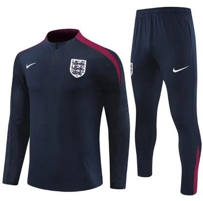 England 2024 1/4 Zipper Tracksuit Blue