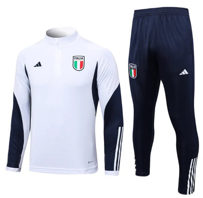 Italy 2023 1/4 Zipper Tracksuit White