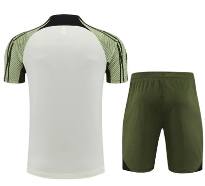 Barcelona 2023/2024 Short Sleeve/Shorts Tracksuit Cream