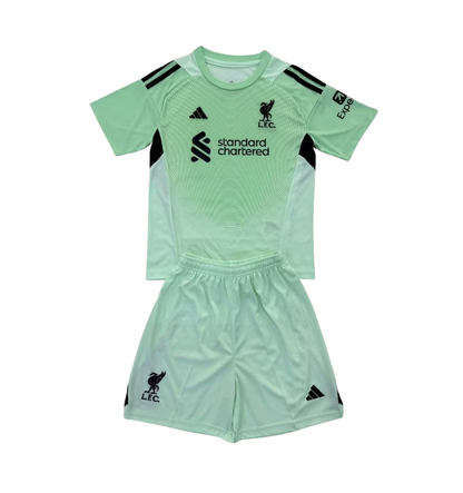 Liverpool 2025/2026 Goalkeeper Green Set (Adults and Kids)