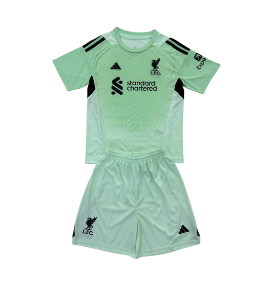 Liverpool 2025/2026 Goalkeeper Green Set (Adults and Kids)