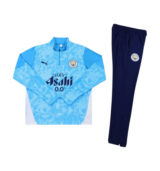 Manchester City 2025/2026 1/4 Zipper Tracksuit Blue