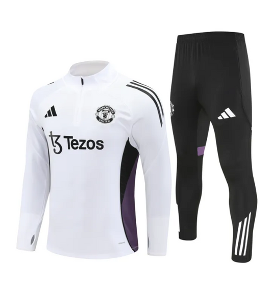 Survêtement zippé 1/4 Manchester United 2024/2025 Vert