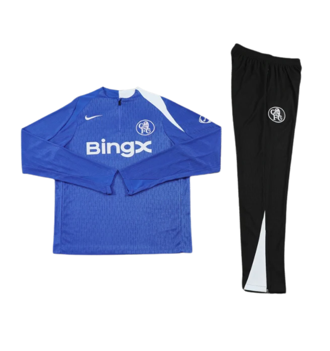 Chelsea 2025/2026 1/4 Zipper Tracksuit Blue