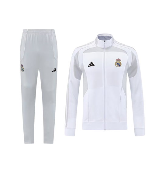 Real Madrid 2025/2026 Jacket Tracksuit White