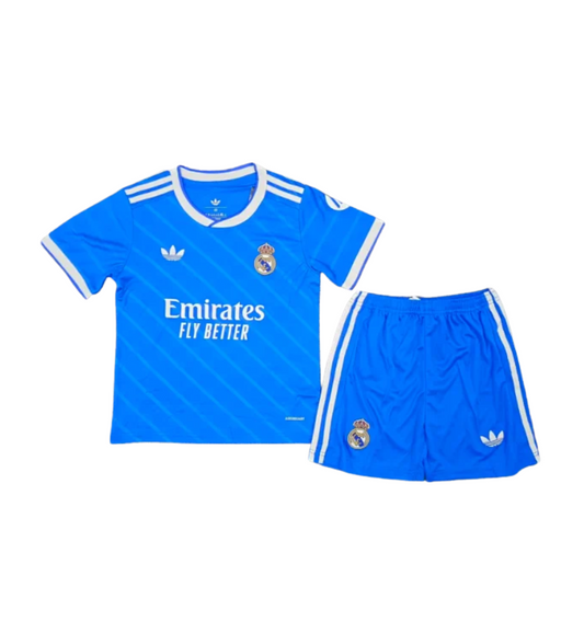 Ensemble domicile Real Madrid 2024/2025 (adultes et enfants)