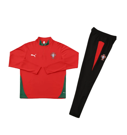 Portugal 2026 1/4 Zipper Tracksuit Red