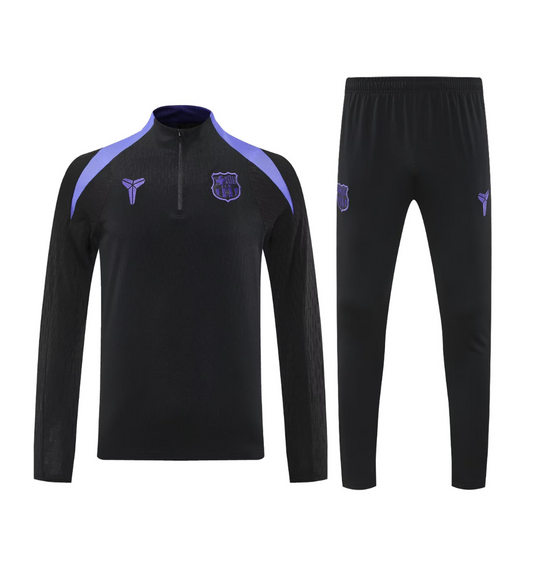 Survêtement Barcelone 2024/2025 1/4 Zip Noir