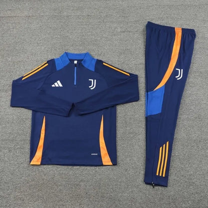 Juventus 2024/2025 1/4 Zipper Tracksuit Blue