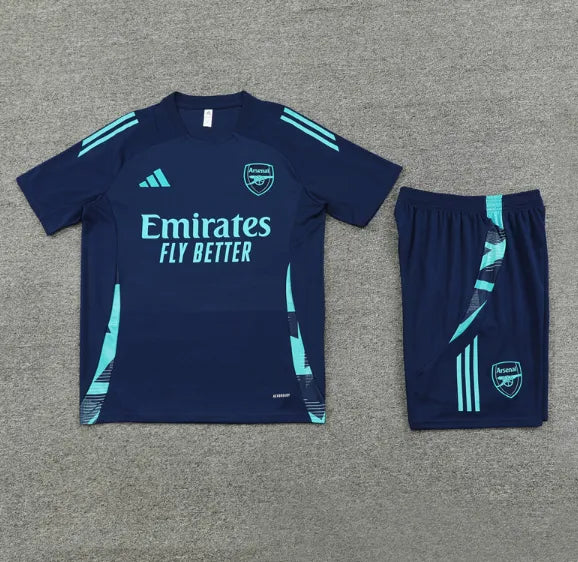 Arsenal 2024/2025 Short Sleeve/Shorts Tracksuit Blue