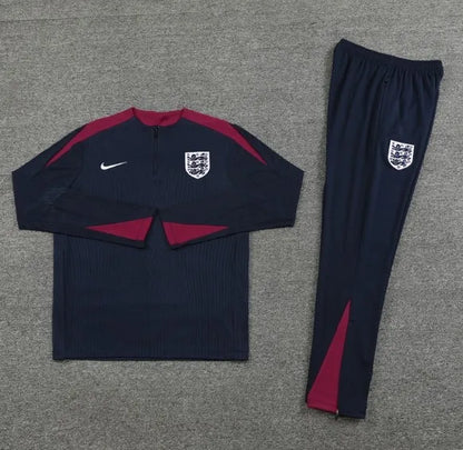 England 2024 1/4 Zipper Tracksuit Blue